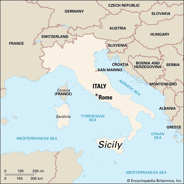 Sicily map tour travel rosa