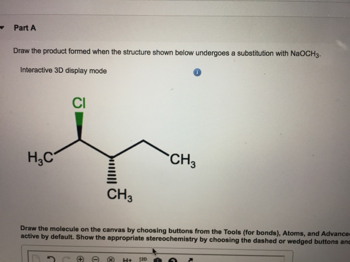 Draw the product of an sn2 reaction shown below