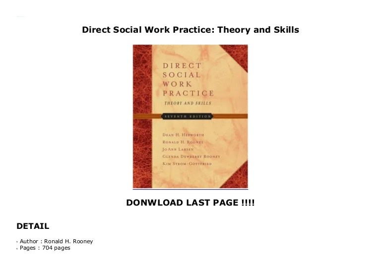 Direct social work practice theory and skills 11th edition