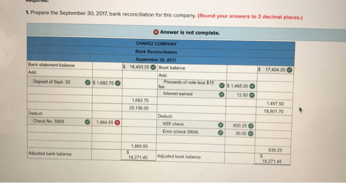 Prepare the september 30 bank reconciliation for this company